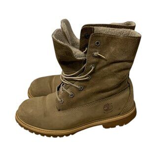 Timberland Jayne Fleece‎ Women's Size 9US Gray Lace Up Waterproof Boots